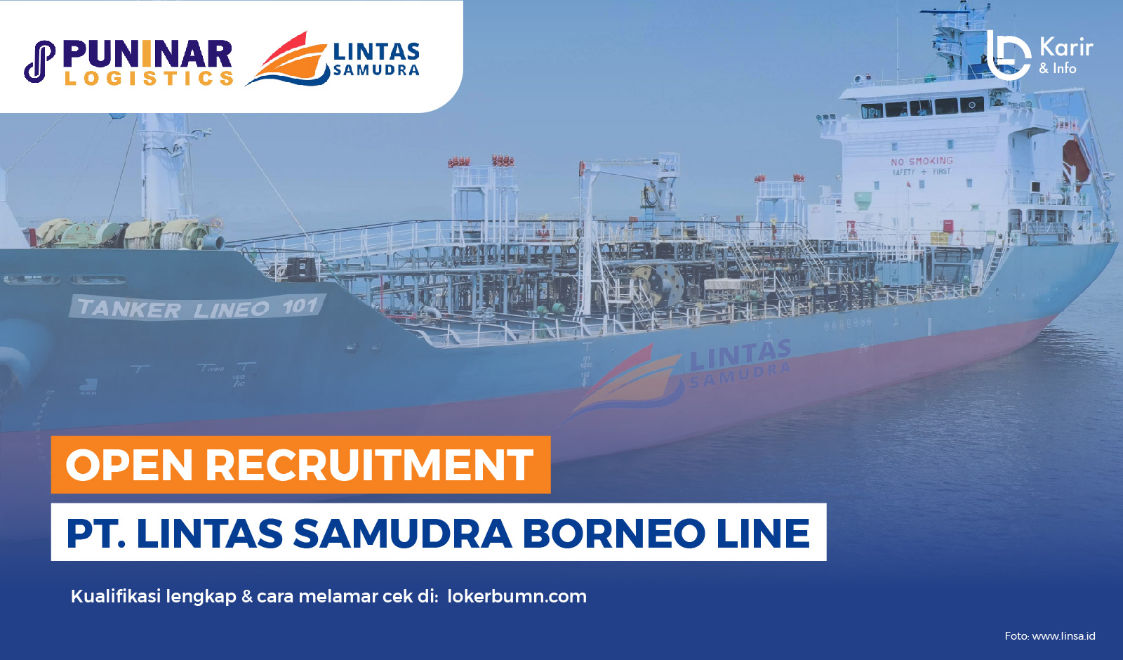 Lowongan Kerja PT Lintas Samudra Borneo Line, Terbuka untuk Fresh Graduate