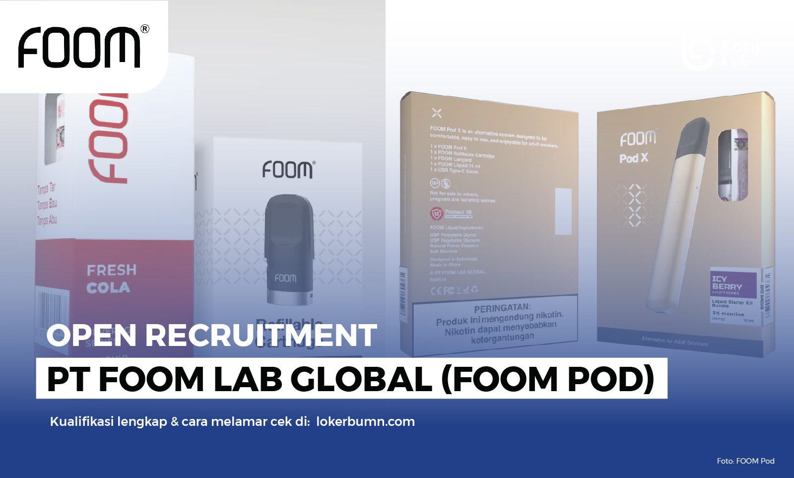 Lowongan Kerja PT Foom Lab Global (FOOM Pod